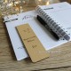 Marque page en bois vernis sur le thème colibri