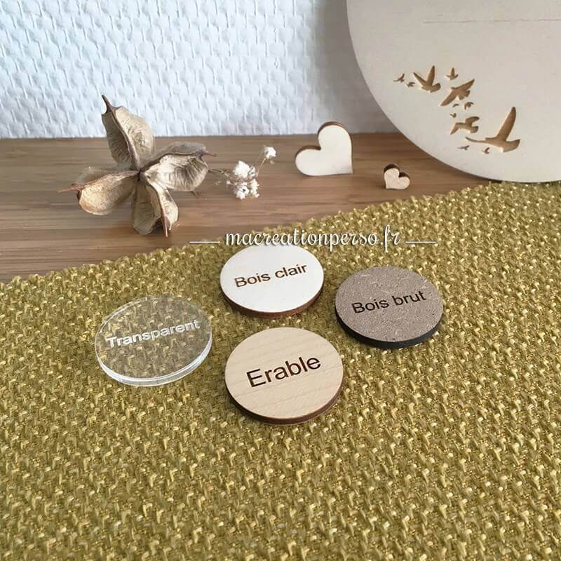 Matières disponibles marque-page maison colibri personnalisable