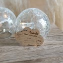 Porte-clé en forme de nuage avec informations de naissance