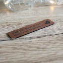 Plaque “pas de publicité merci pour la planète” rose gold