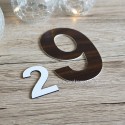 Chiffre 2 et numéro 9 pour boite aux lettres design autocollant
