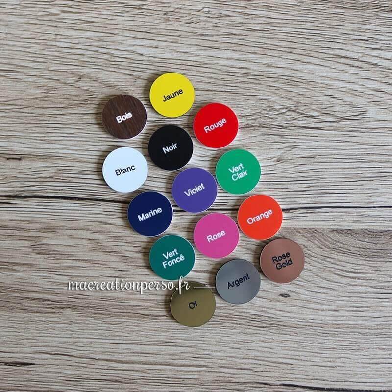 Couleurs disponibles pour nos plaques de maison