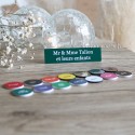 Plaque Nom et Prénom pour boite aux lettres et ses coloris disponibles