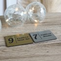 Plaque boite aux lettres couleur or ou argent à personnaliser