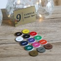 Plaque famille couleur or et ses coloris disponibles