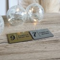 Lot de deux plaques de boite aux lettres avec numéro de maison et nom de famille à personnaliser