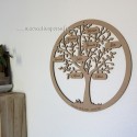 Couronne arbre de vie accrochée au mur