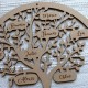 Cercle murale arbre de vie Prénom personnalisé en bois