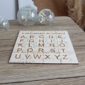 Création puzzle personnalisé prénom bois France abécédaire