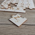 Puzzle prénom personnalisé en bois alphabet