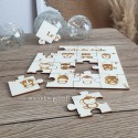 Puzzle personnalisé en bois prénom Jade thème animaux