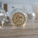 Badge aimanté personnalisé prénom en bois mariage