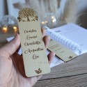 Deux marque pages personnalisés arbre de vie en bois