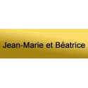 Plaque de boite aux lettres - 6 x 2 cm or