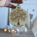 Boule de noël personnalisée prénom arbre de vie