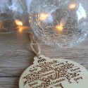 Boule de noël personnalisée prénom arbre de vie