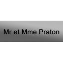 Plaque de boite aux lettres - 6 x 2 cm grise