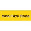 Plaque de boite aux lettres - 6 x 2 cm jaune écriture noire