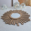 Miroir personnalisé gravé en bois de fibre
