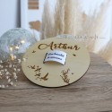 Support personnalisé bracelet de naissance Prénom Arthur