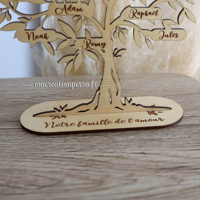 Décoration olivier à personnaliser arbre de vie en bois