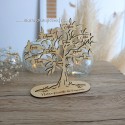Décoration olivier personnalisé avec prénoms en bois