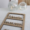 Cadre de naissance personnalisé avec Prénom, date de naissance, heure, poids et taille