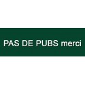 Plaque de boite aux lettres - 6 x 2 cm verte