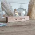 Bloc support avec votre logo d'entreprise en bois