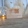 Carte de visite NFC personnalisable en bois