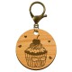 Porte-clé Cupcake en bois à personnaliser - macreationperso mousqueton bronze