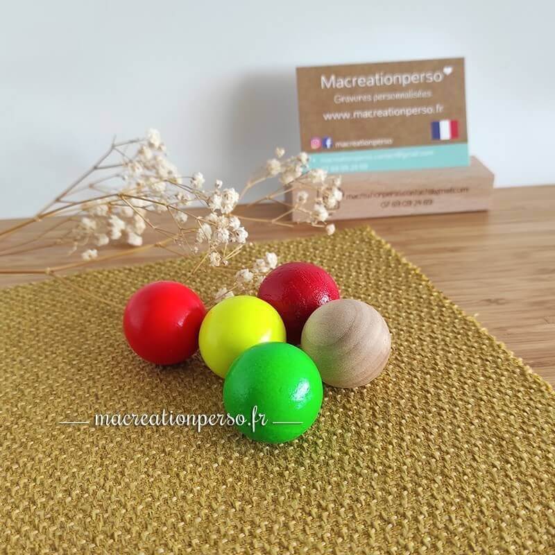 Buts de pétanque colorés sans gravures