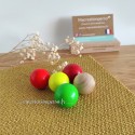 Buts de pétanque colorés sans gravures