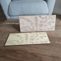 Pack d'îles en bois brut ou bois d'érable vernis