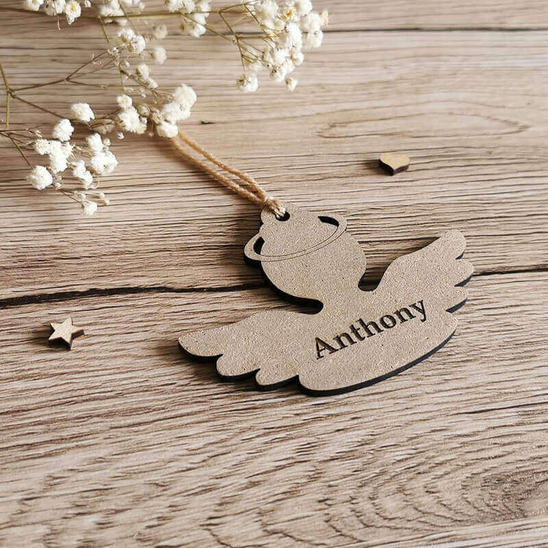 Ange de Noël gravé prénom Anthony