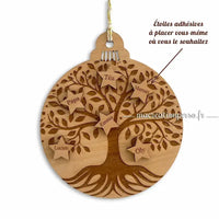 Arbre de vie suspension bois personnalisable avec prénom