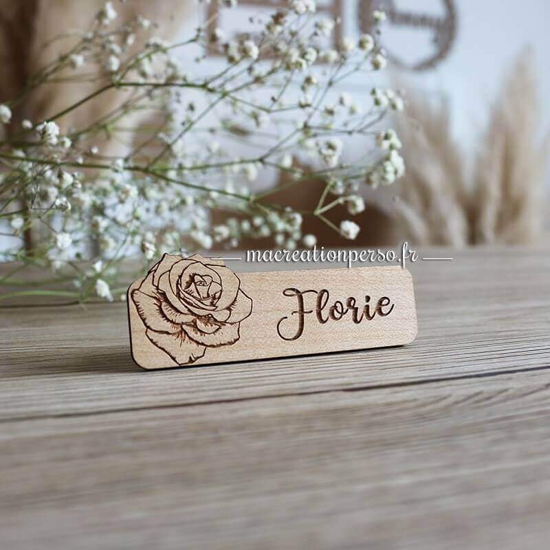 badge fleuriste aimant