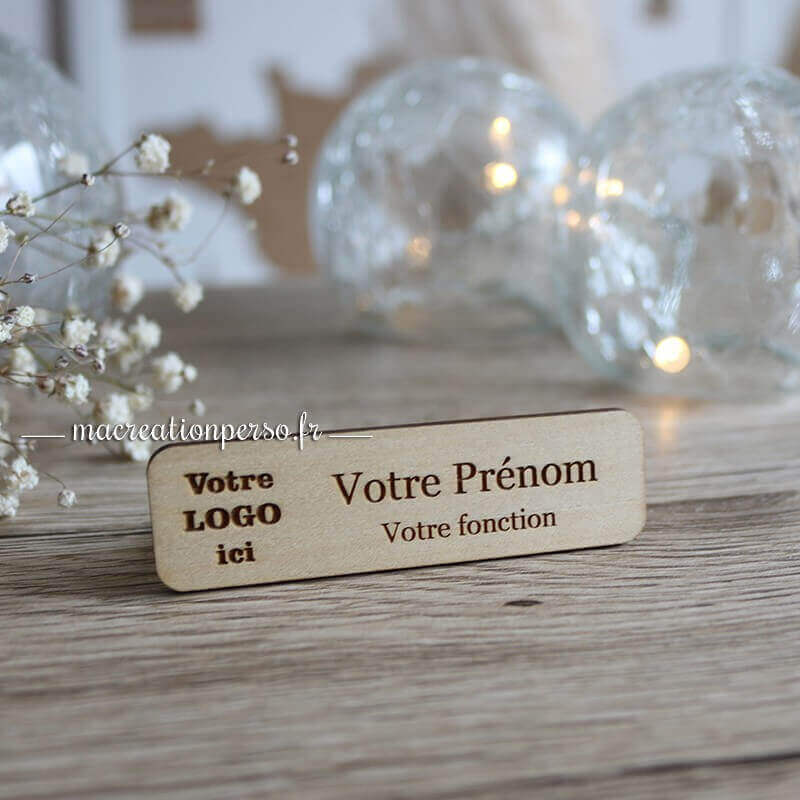 Badge magnétique 100% personnalisé avec logo
