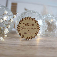 Badge mariage personnalisé témoin de la mariée Prénom Céline