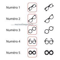 Badge opticien nominatif personnalisé lunettes