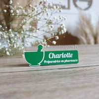 Badge Préparatrice en pharmacie