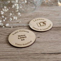 Badges ronds 100% personnalisable avec logo