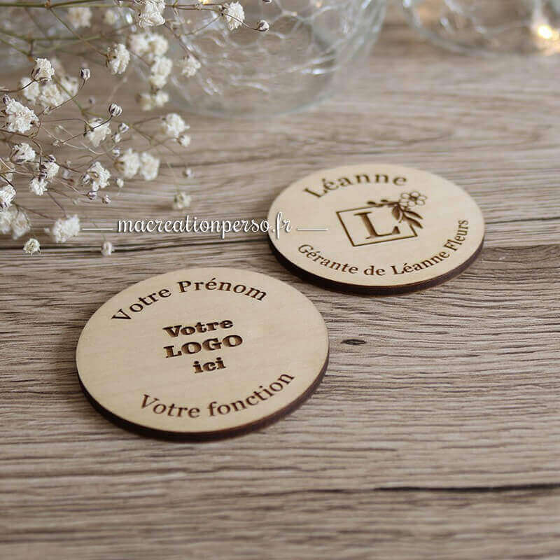 Badges ronds 100% personnalisable avec logo