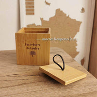 Boite en Bambou personnalisable - Macreationperso