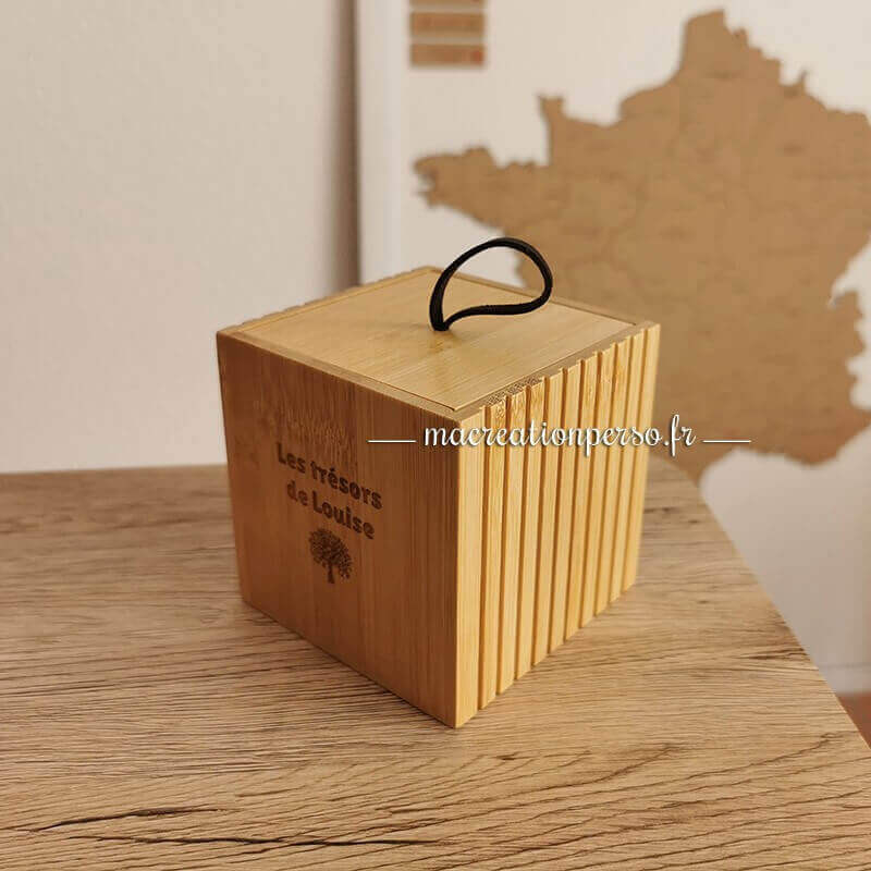 Boite de rangement coton tige 