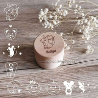 Boîte dent de lait gravée avec petite souris 