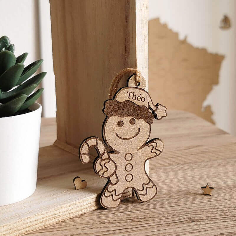 Bonhomme pain d'épice décoration noël personnage personnalisé