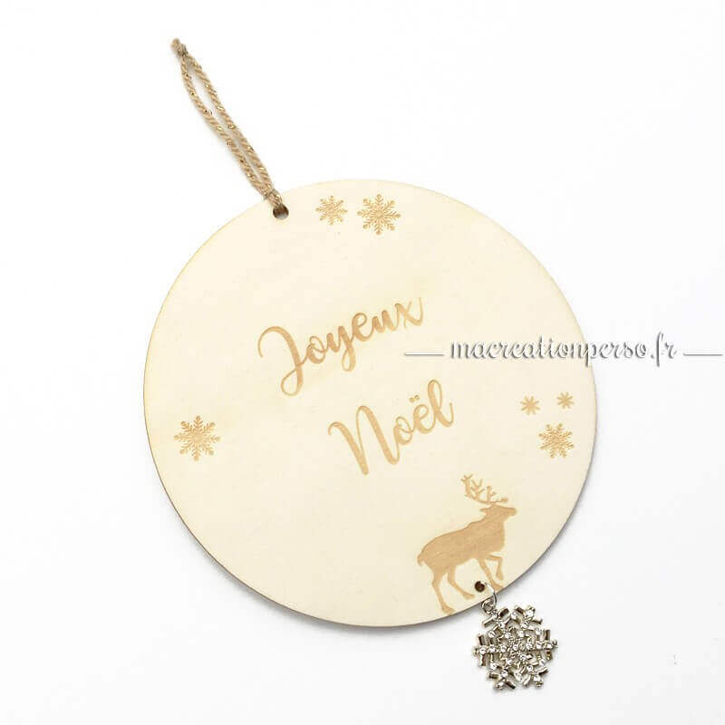 Boule de Noël géante personnalisée francaise avec cordelette