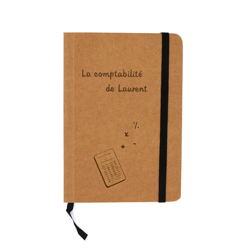 Cahier de note kraft personnalisable