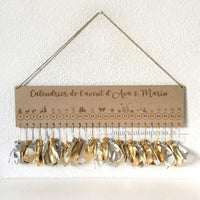 Calendrier de l'avent à garnir en bois